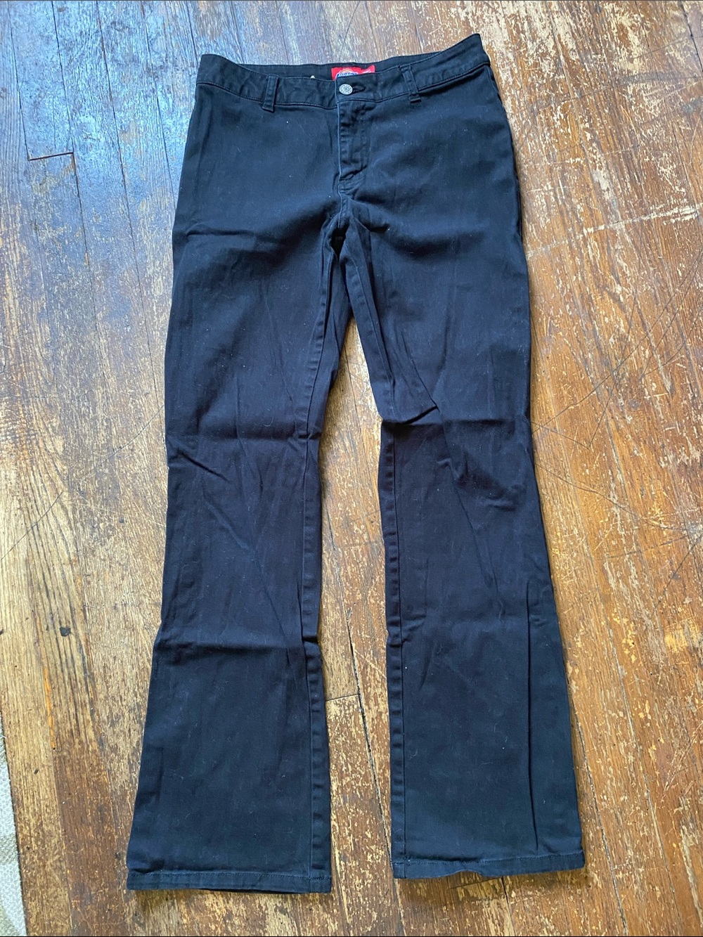 Dickies Black Work Pants with Red Logo Tag Women’s Size 9